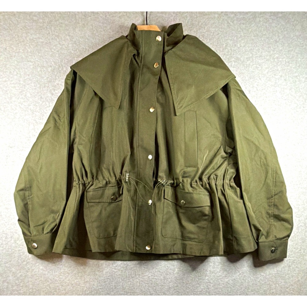 Free Assembly Utility Jacket with Removable Hood - Olive Green - Women's XXL